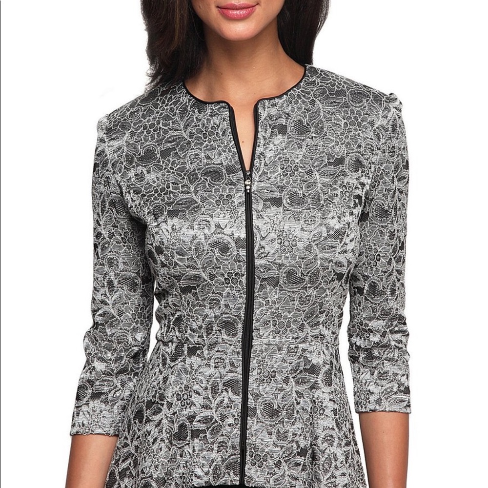 Alex Evening Wear Silk Jacket XL -NWT worn 2 hours
